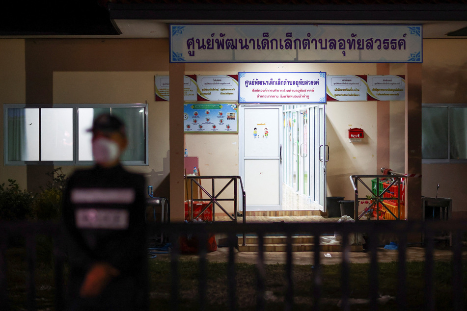 A Thai day care center was shot up by a former police officer on Thursday.