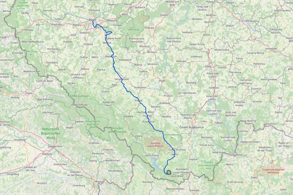 Etappe 2 / Lipno nad Vltavou – Plzeň / 194 km / 2.088 hm