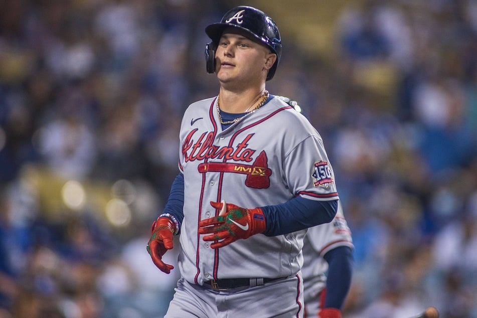 Joc Pederson provided the biggest hit for the Braves in game three of the NLDS on Monday.