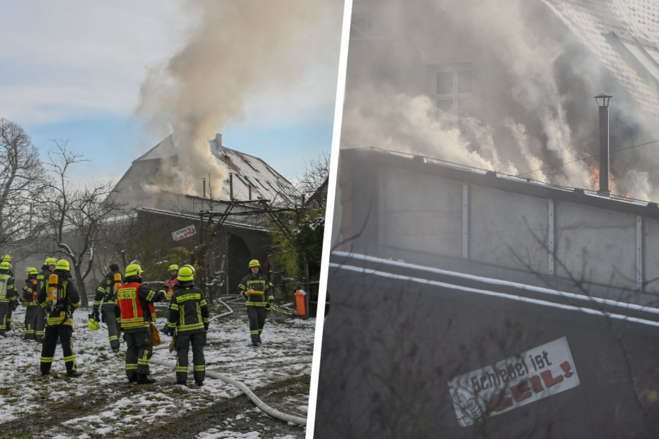 Dresden: Heißer Feuerwehreinsatz in Kamenz: Swingerclub geht in Flammen auf!