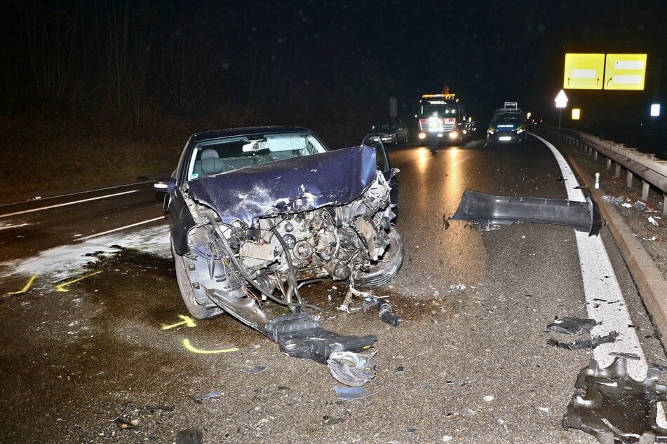 Ein Geisterfahrer hatte eine heftige Kollision verursacht.
