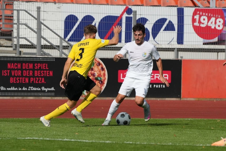 Neuzugang Domenico Alberico stand am Mittwoch in Bayreuth in der CFC-Startelf.