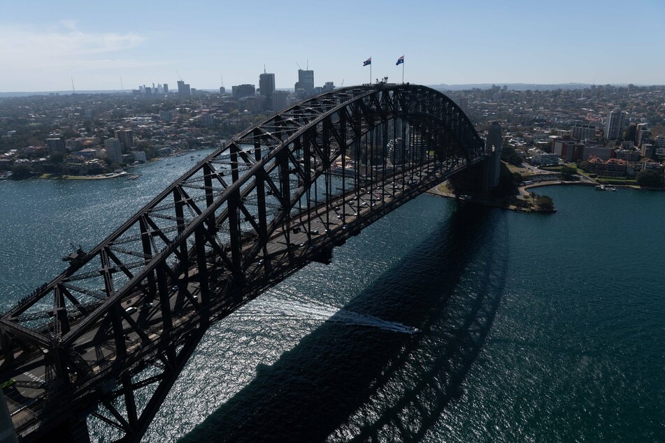 The flight will fly over the Sydney harbor.