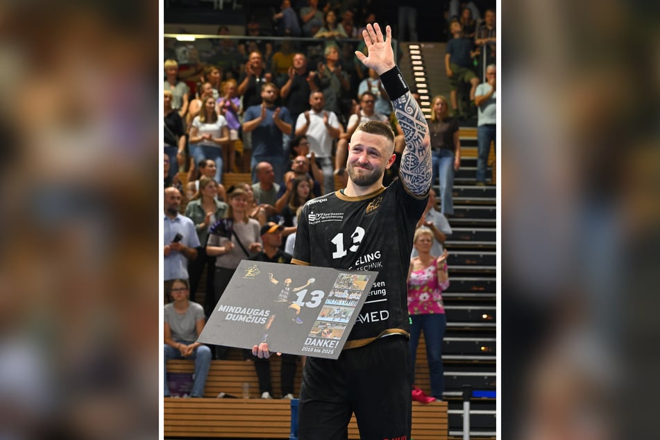 Das 199. Pflichtspiel war sein letztes für den HC Elbflorenz - Mindaugas Dumcius (29) verlässt Dresden nach sechs Jahren.