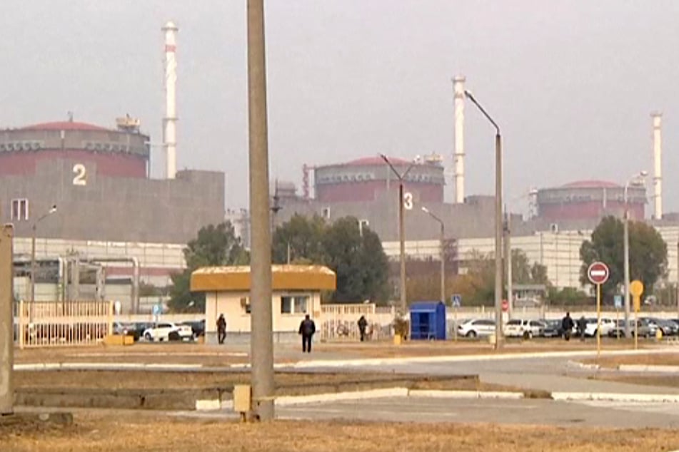 Dieses Bild aus einem Video zeigt das Kernkraftwerk Saporischschja.