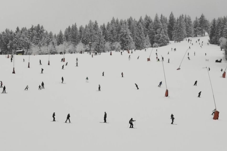 Großes Treiben auf dem Fichtelberg.