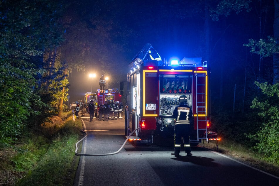 Es war bereits der dritte Brand im Raum Zittau innerhalb von nur 24 Stunden.