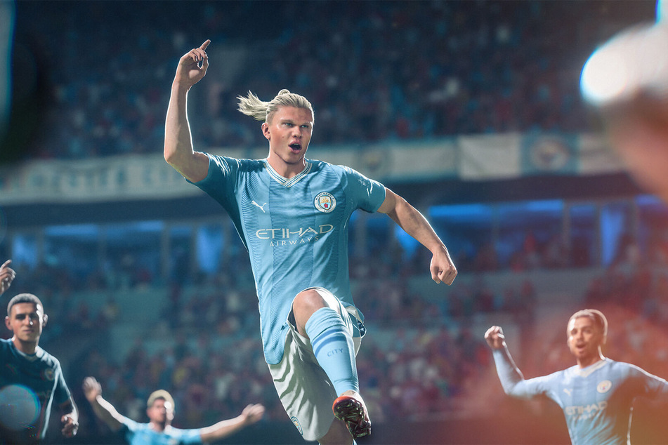 Stürmerstar Erling Haaland (23) von Manchester City ziert in diesem Jahr das Cover des Spiels.