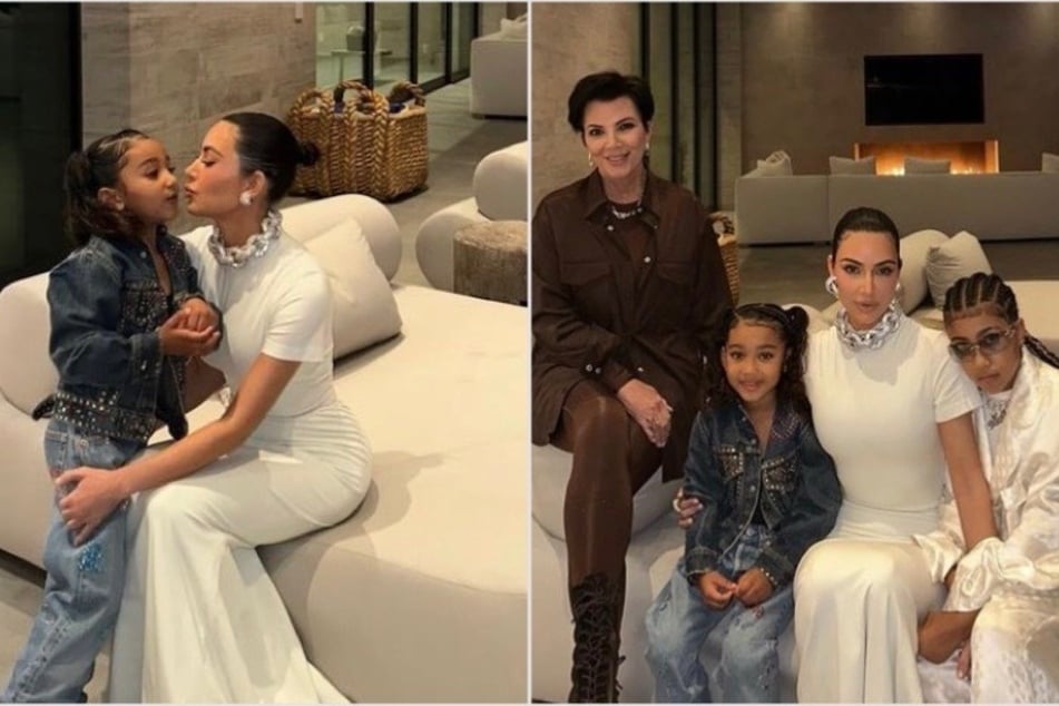 Kim Kardashian shares snaps from sweet girls' night with mom and daughters