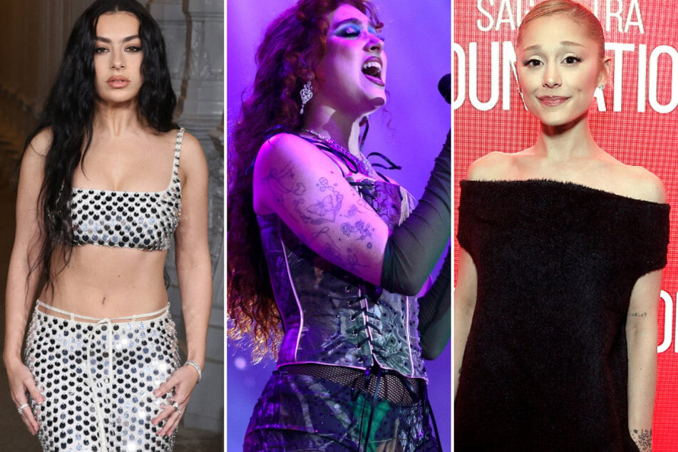 Ariana Grande (r.) and Charli XCX (l.) were among some of Chappell Roan's most-streamed artists of 2024!