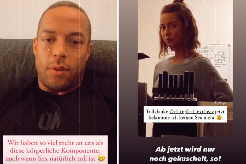 Jenny Lange (26) und Andrej Mangold (33) schimpfen bei Instagram über einen Beitrag der RTL-Sendung "Exclusiv". (Foromontage)