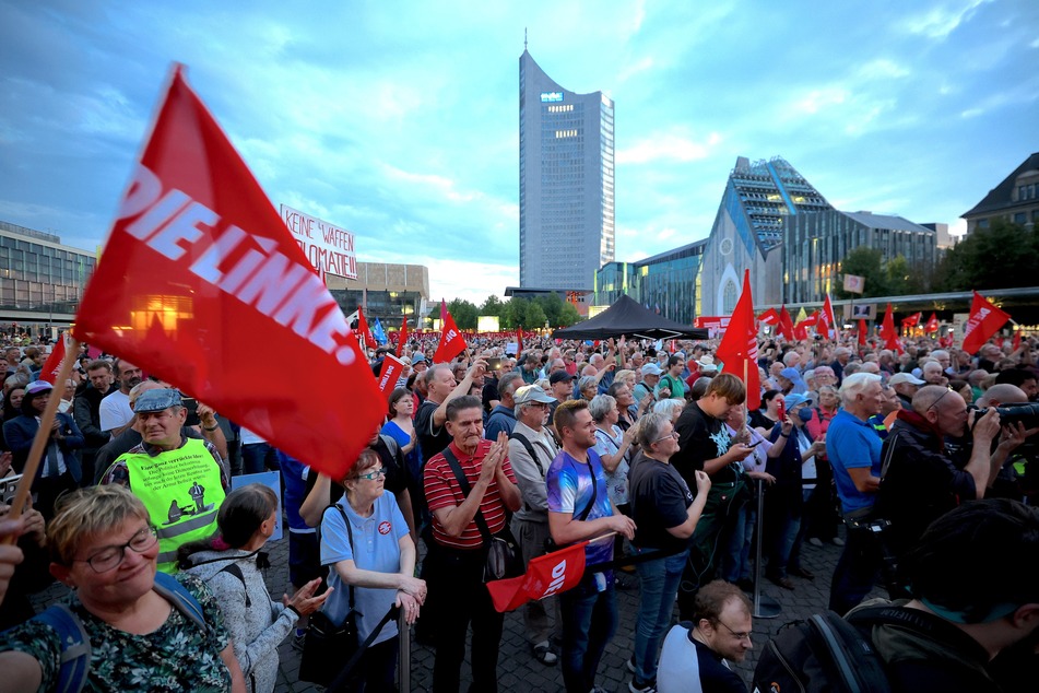 Am Montag demonstrierten in Leipzig Tausende Menschen gegen die Energiepolitik.