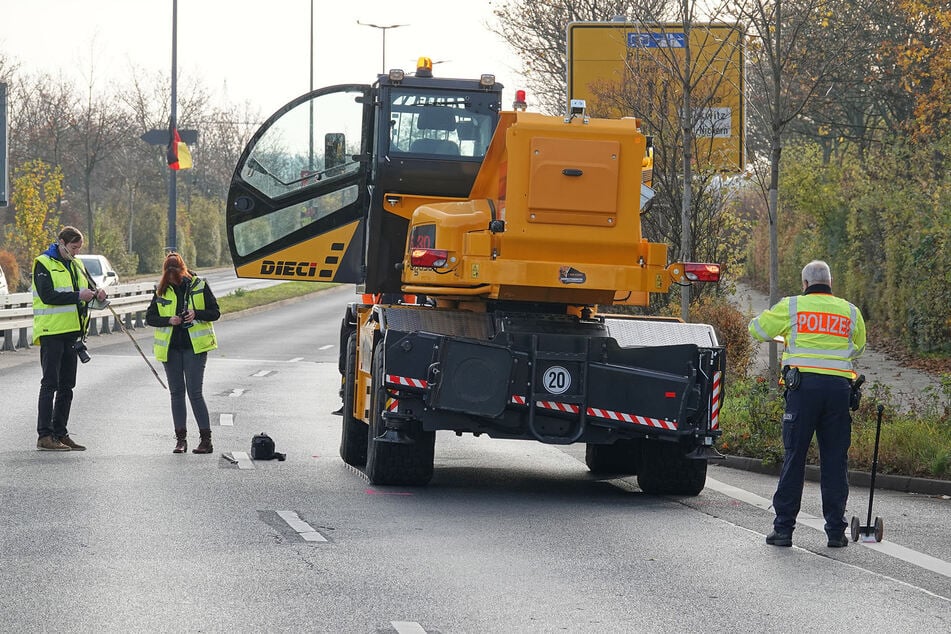 Der 31-Jährige war mit diesem Baufahrzeug unterwegs, als der Unfall geschah.