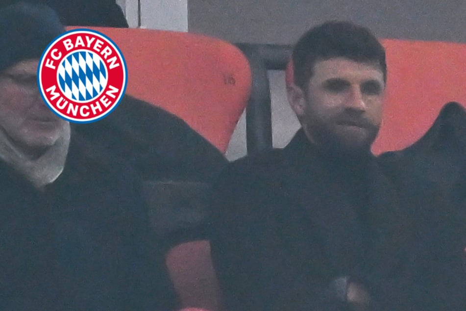 Thomas Müller zurück beim FC Bayern: Klub-Ikone sitzt in der Allianz Arena auf besonderem Platz