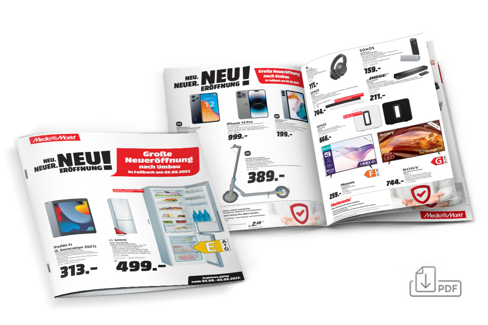 Alle Angebote zur MediaMarkt-Neuereröffnung auf einen Blick.