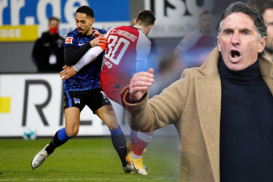 Bruno Labbadia (r.) fand für den Auftritt von Matheus Cunha deutliche Worte.