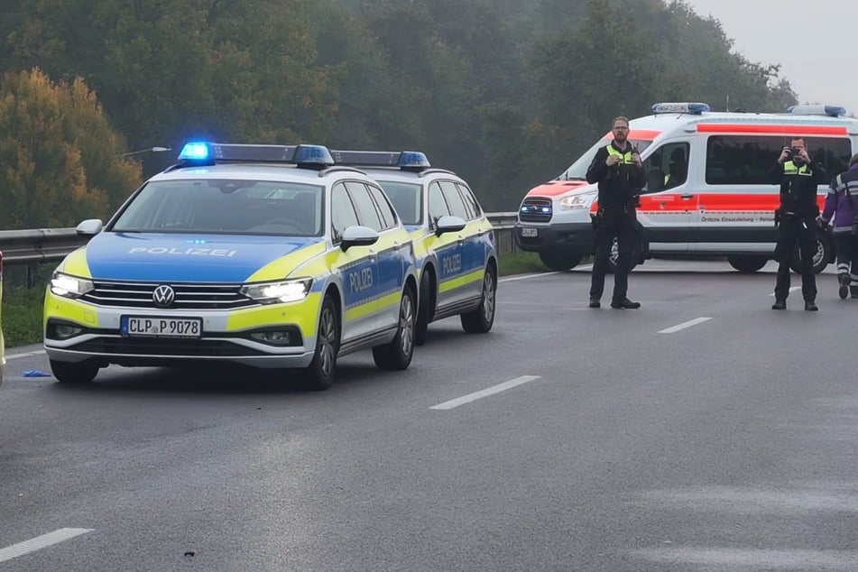 Zahlreiche Polizei- und Rettungskräfte waren vor Ort.