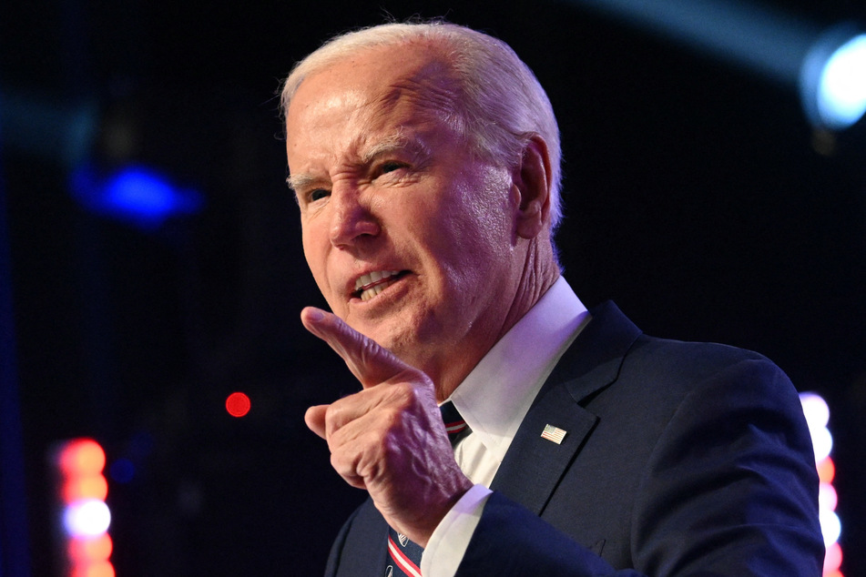 Joe Biden did not hold back in his fiery campaign speech in Blue Bell.