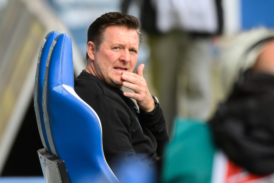 Christian Titz (51), Trainer des 1. FC Magdeburg, haderte nach der Testspielpleite auch mit den Wetterbedingungen.