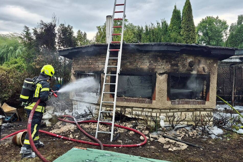 Die Feuerwehr konnte den Brand in Potsdam löschen.