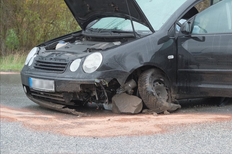 Am VW Polo entstand ein Totalschaden.
