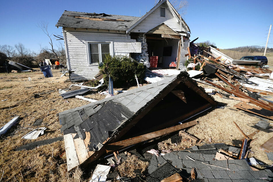 A Missouri home destroyed by this weekend's powerful tornados.
