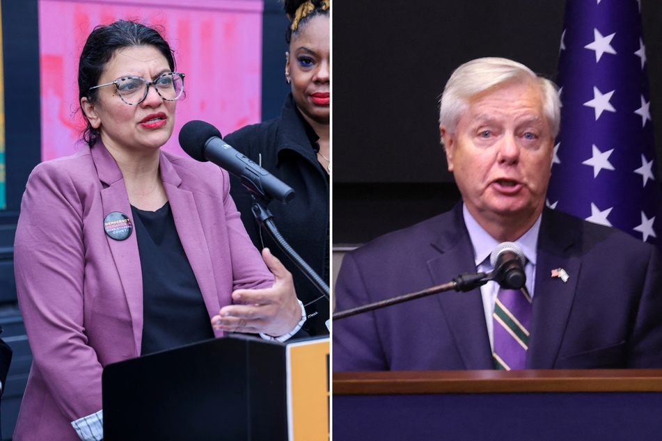 While speaking at an event in Israel, US Senator Lindsey Graham (r.) got into a heated exchange with a reporter over a charged question about Rep Rashida Tlaib.