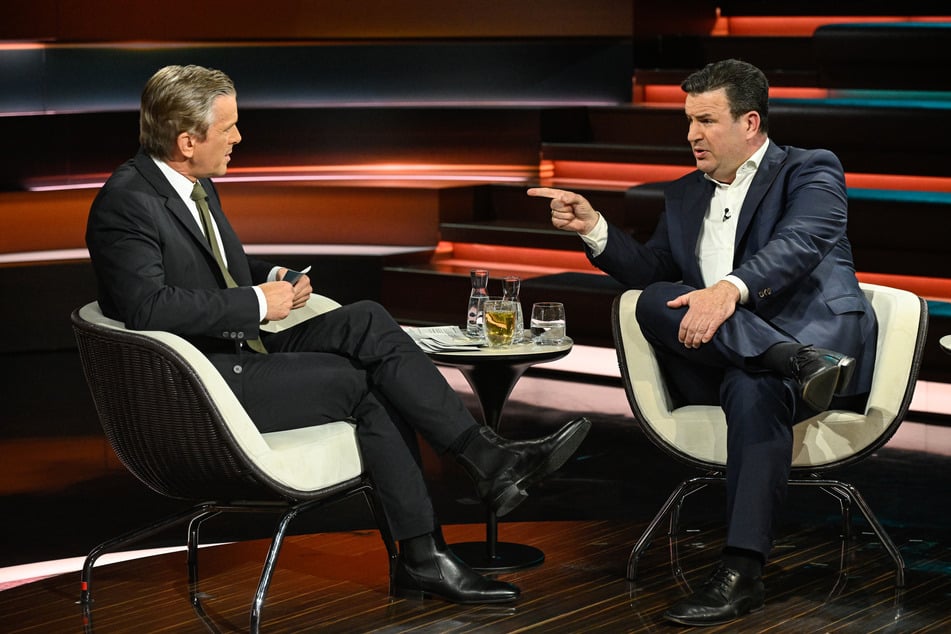 Am Dienstagabend diskutierte Markus Lanz (57, l.) mit Ex-Arbeitsminister Hubertus Heil (53, SPD).