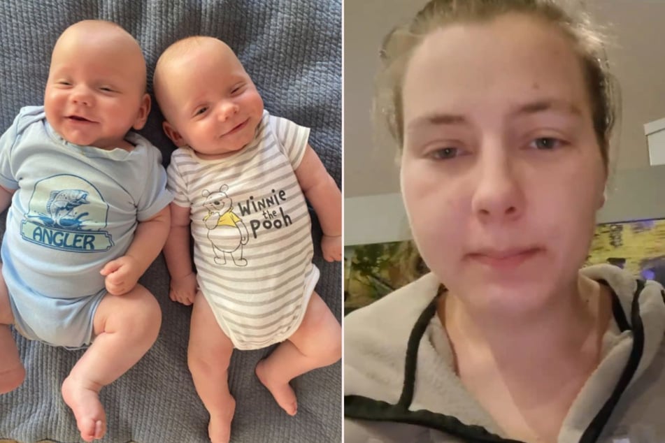 Sarafina Wollny (26) ist seit fünf Monaten Mutter von Zwillingen. (Fotomontage)