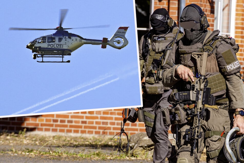 Polizei-Großeinsatz mit Hubschrauber in Erfurt: Das ist bekannt!
