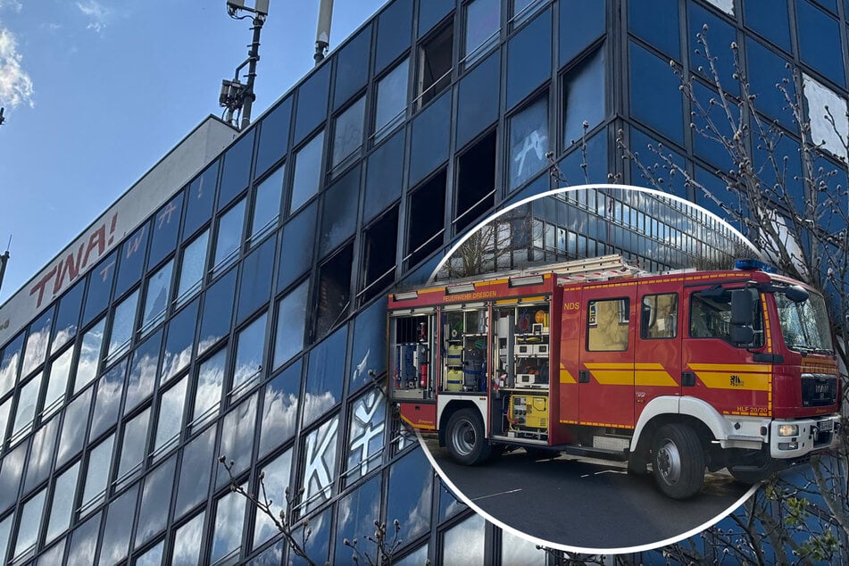 Dresden: Brandstiftung? Feuerwehr kämpft gegen Flammen in Niedersedlitz