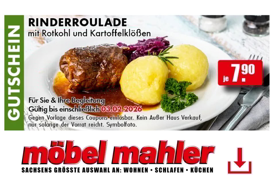 Hier klicken und Restaurant-Coupon herunterladen.