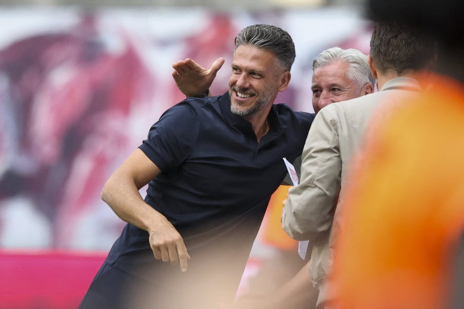 Konnte am Sonntag nach dem 5:0 ein kleines bisschen aufatmen: RB Leipzigs Trainer Martin Demichelis (45).