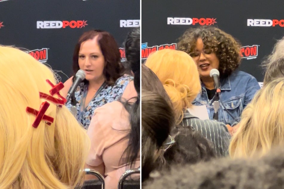 Julie Soto (l.) and Adriana Herrera were among the romance authors who spoke at New York Comic Con 2023's literary panels.
