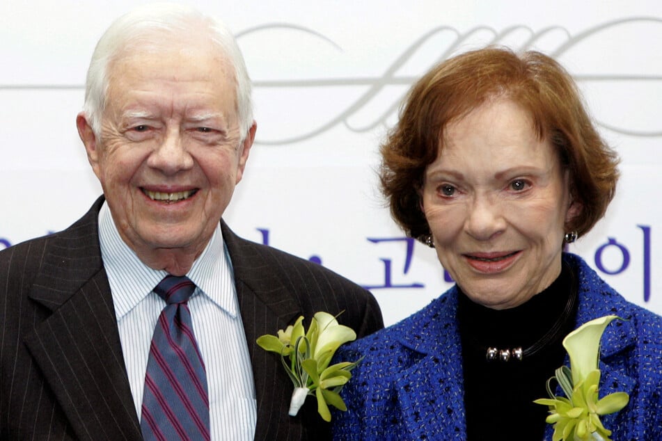 Former President Jimmy Carter is scheduled to attend his wife Rosalynn's memorial service in Atlanta, Georgia, on Tuesday.