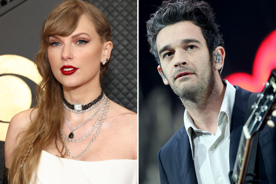 Taylor Swift (l.) reportedly alludes to her short-live romance with Matty Healy in The Tortured Poets Department, according to alleged leaks that have surfaced online.