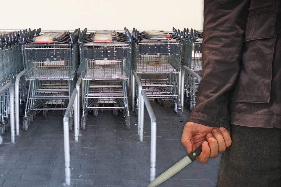 Fotomontage: Am Tattag hatten beide in dem Supermarkt in Frankfurt-Bornheim eingekauft, darunter auch das Messer, das dann zur Tatwaffe wurde (Symbolfoto).