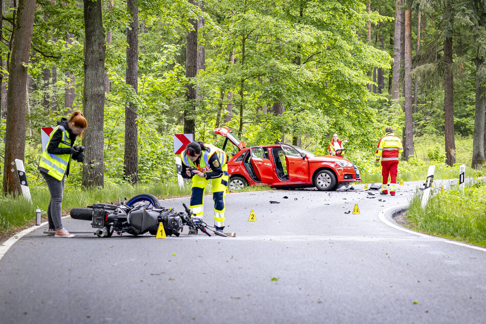 Der Biker hatte keine Chance.