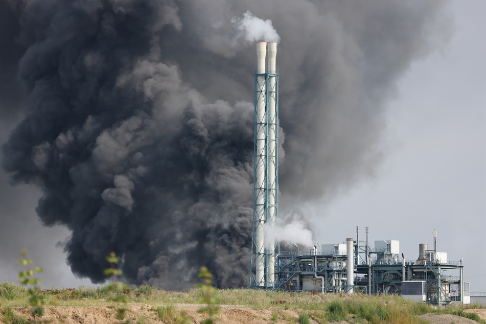 Diese Aufnahme zeigt die Explosion am Chempark Leverkusen am vergangenen Dienstag.
