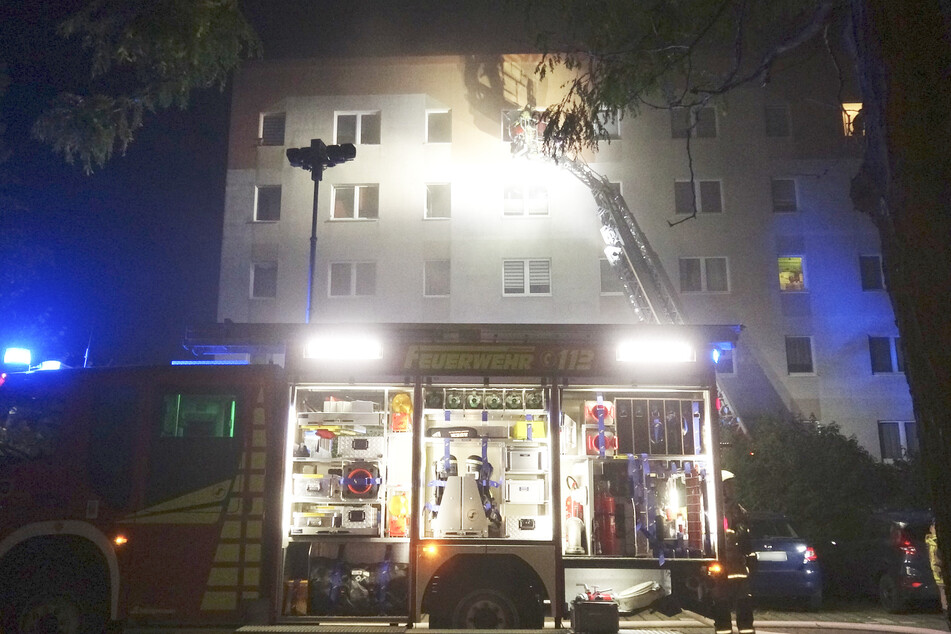 Mehrere Feuerwehren waren in der Nacht in Wurzen im Einsatz.