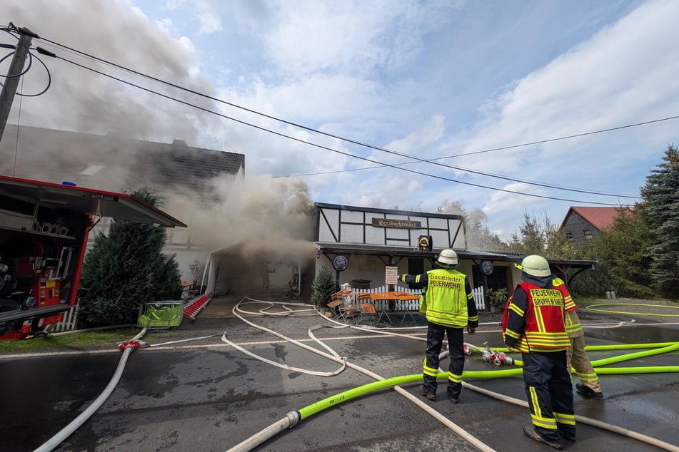Das Lokal in Langhennersdorf wurde im April 2025 Opfer eines Feuers.
