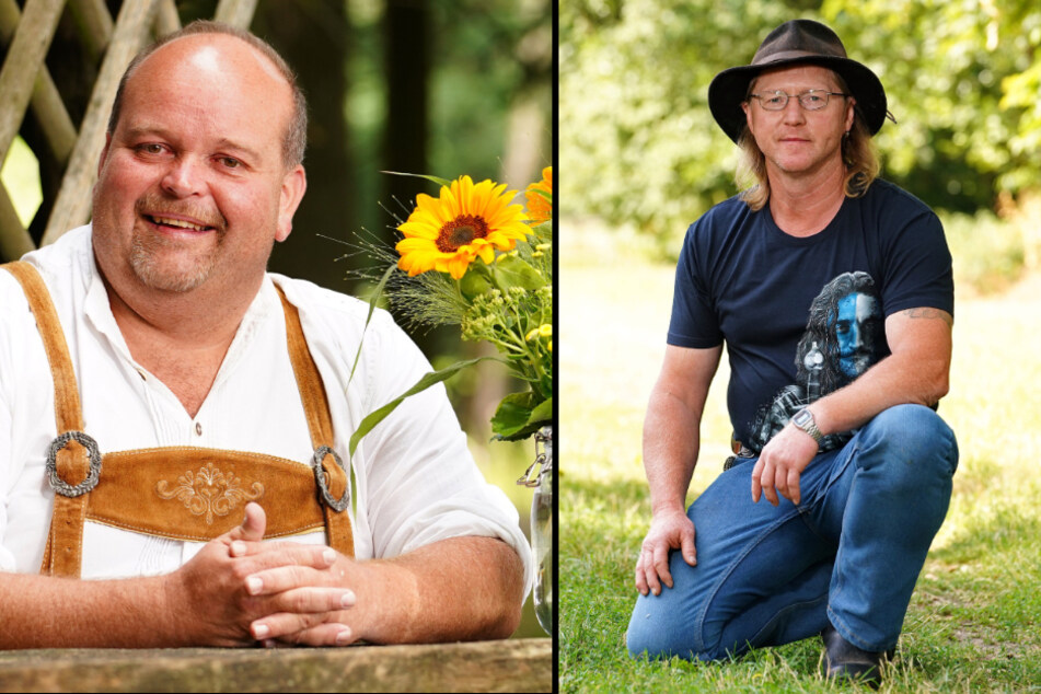 Angestellter Thomas K (42, l.) und Rinderwirt Lutz (52). (Fotomontage)
