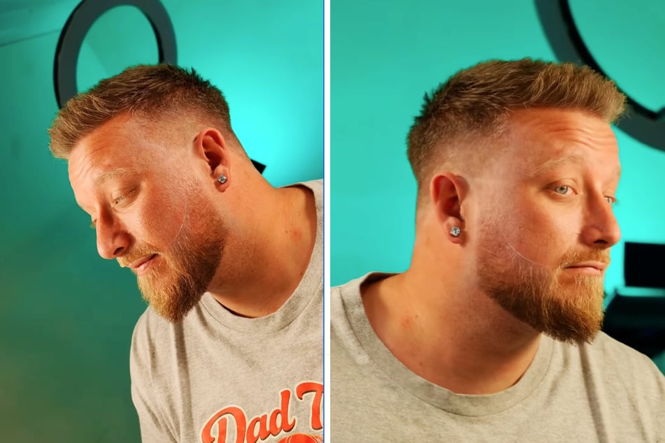 Dank des Friseurs aus Glasgow sieht der Mann nun deutlich gepflegter aus.