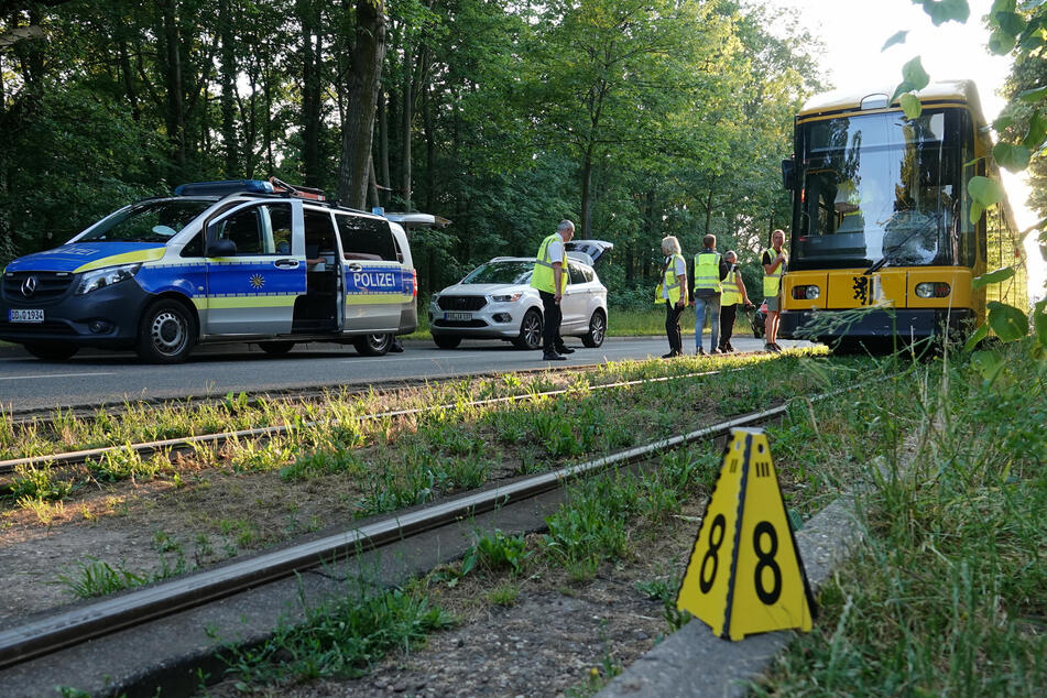 An der Stübelallee in Dresden starb ein Senior (†85) nach der Kollision mit einer Straßenbahn.