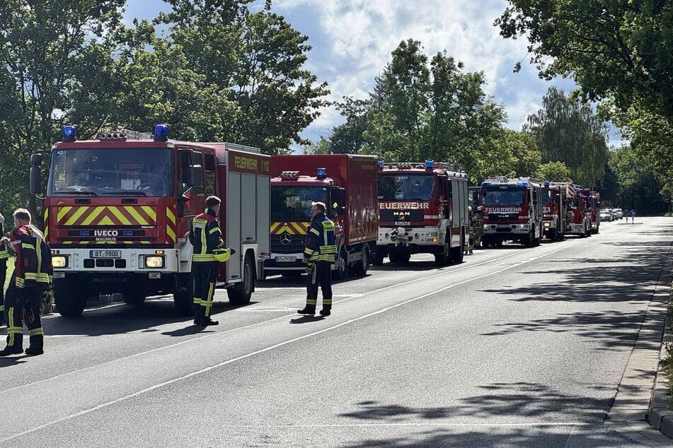 Die Feuerwehr rückte mit 130 Kräften zum Klinikum aus.