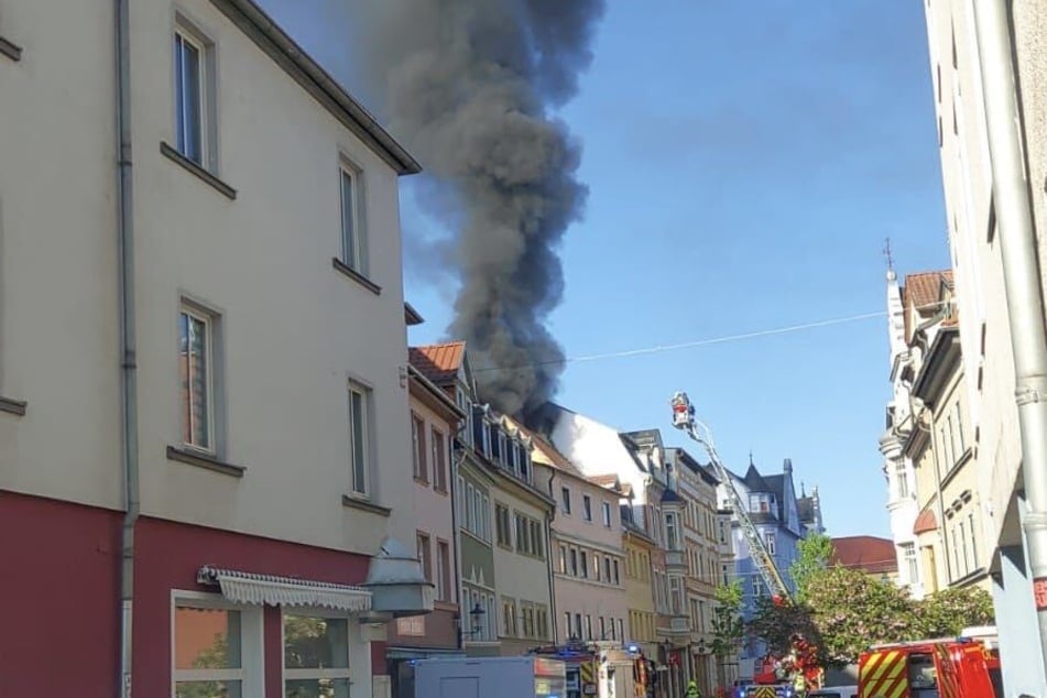 Der Brand führte zu einem Großeinsatz der Feuerwehr.