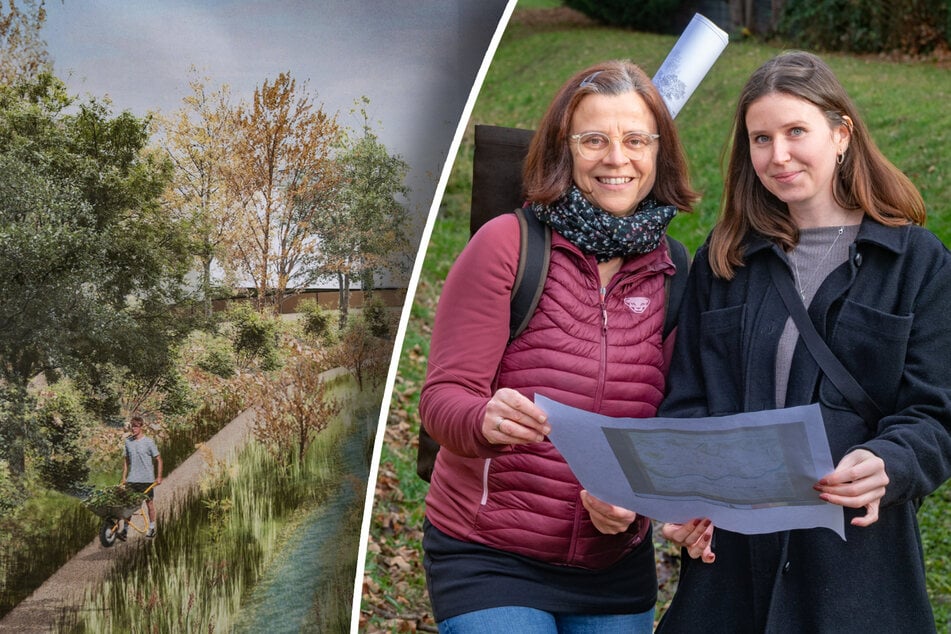 Dresden: Noch riecht es hier faulig: Erholsame Pläne für 150 Jahre alten Landgraben