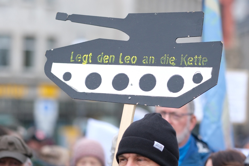 Die Teilnehmer in Leipzig waren mit diversen Bannern und Plakaten ausgestattet.