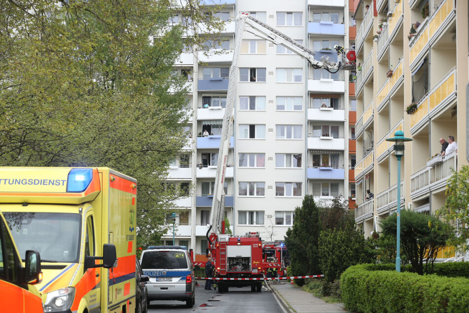 Am Coswiger Ringpark kam es zu einem Wohnungsbrand.