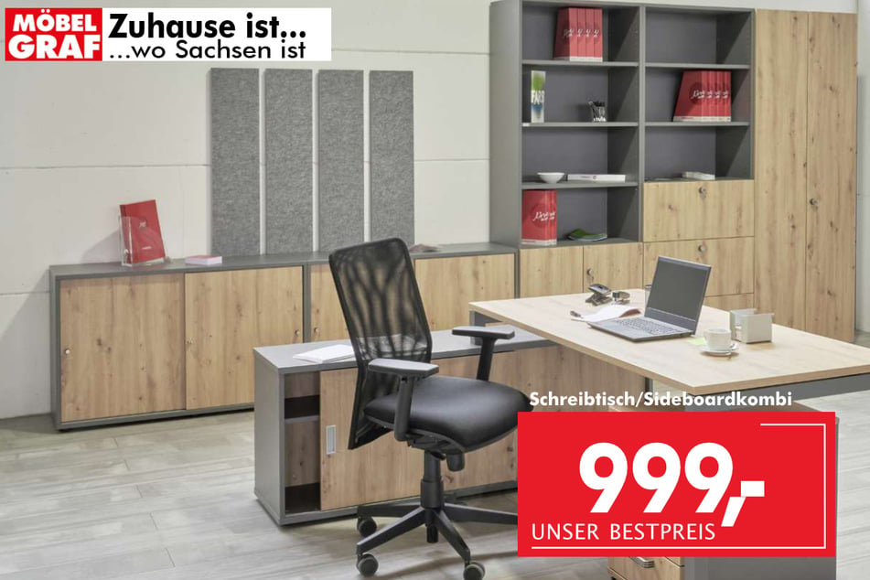 Schreibtisch/Sideboard für 999 Euro.